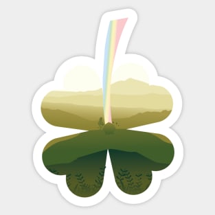 st patricks day shamrock Sticker